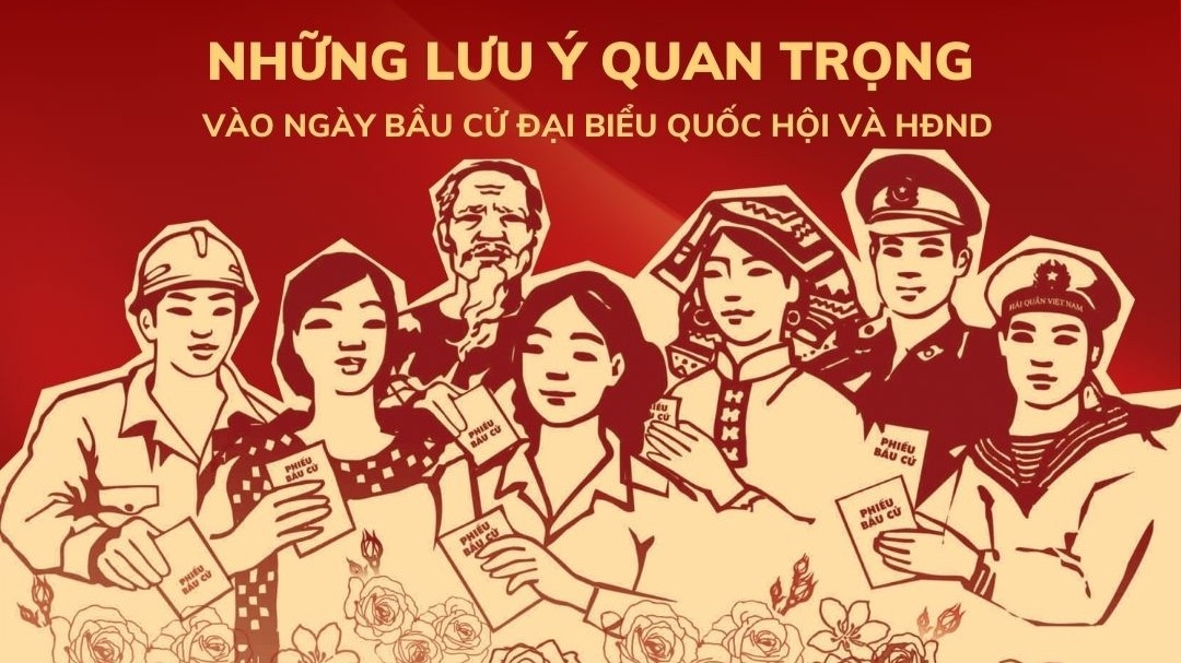 Những lưu ý quan trọng vào ngày bầu cử đại biểu Quốc hội và HĐND